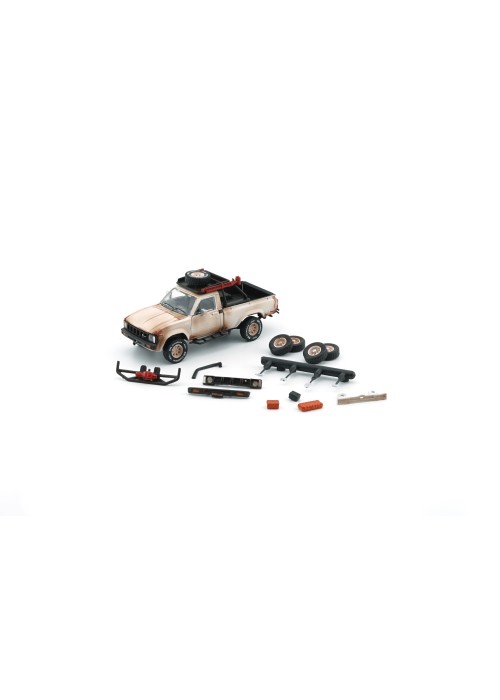 BM Creations Toyota 1980 Hilux N60, N70 -Matte Rusting (White)(RHD) 64B0358