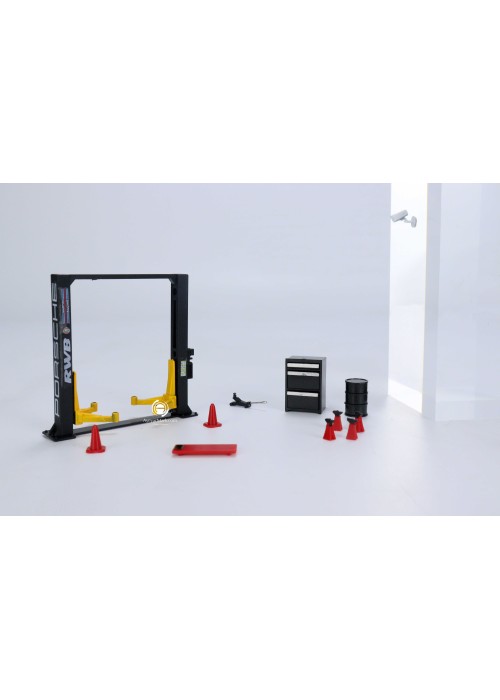 710012A G-Fans Tools Kit Models / Garage Lift Set (1:64) Diorama