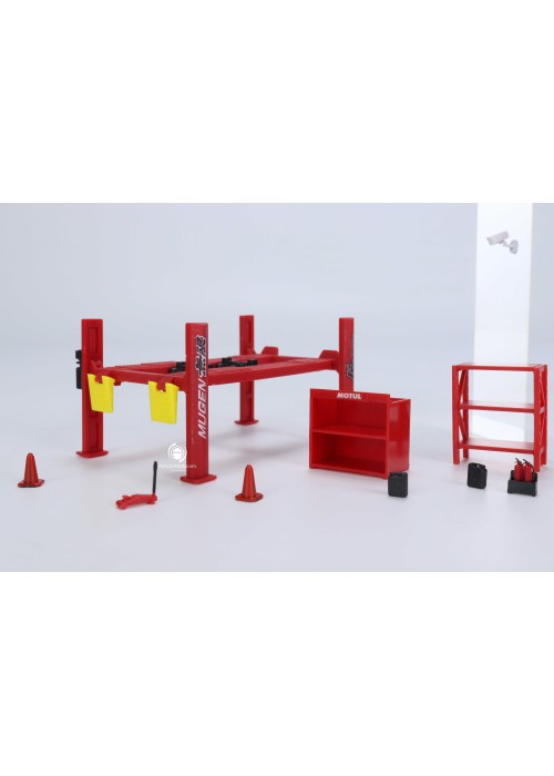 710011B G-Fans Tools Kit Models / Garage Lift Set (1:64) Diorama