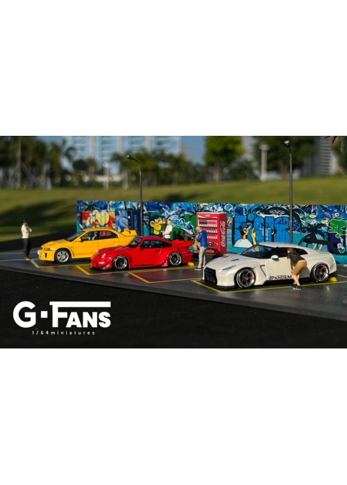 G-Fans (1:64) illuminated building scene model 1/64 beach building scene model (710027)