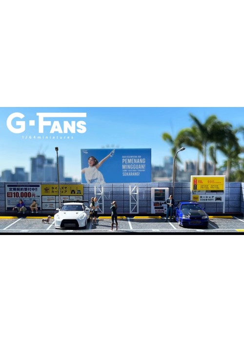 G-Fans (1:64) illuminated building Japanese architecture scene model (710028)