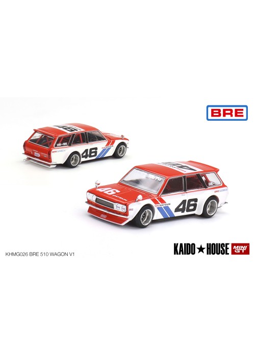 KHMG026 Kaido House + MINIGT Datsun KAIDO 510 Wagon BRE V1