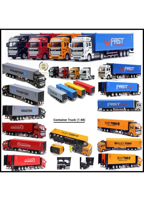 Diecast Metal Container Truck (1:48)