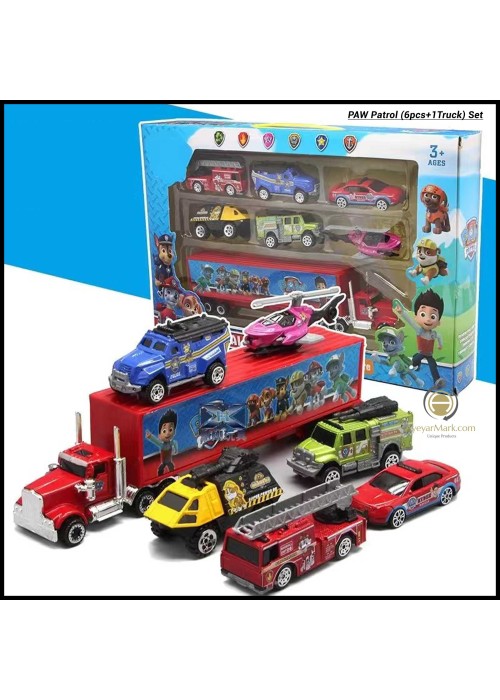 Paw Patrol with Truck + 6cars