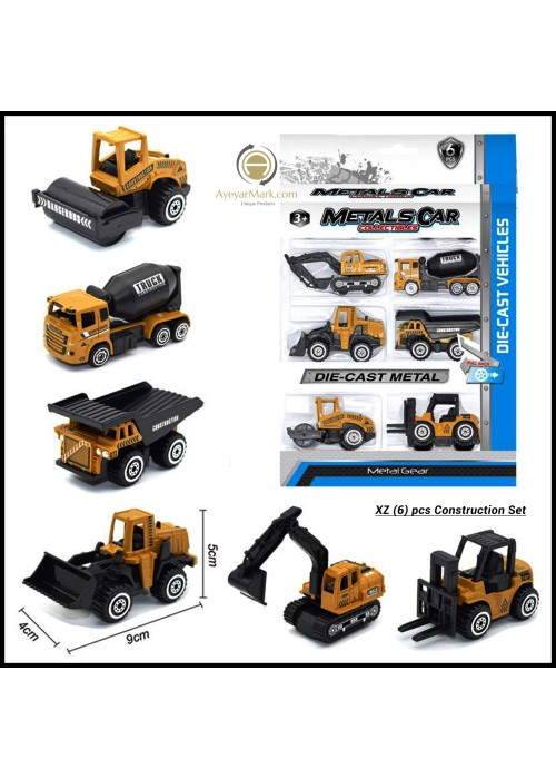 Diecast Metal 6pcs XZ Construction Set