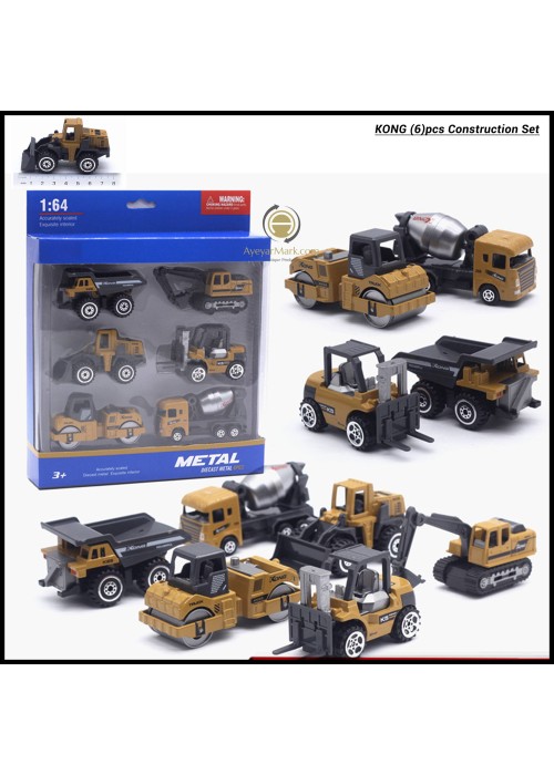 Diecast Metal 6pcs Kong Construction Set