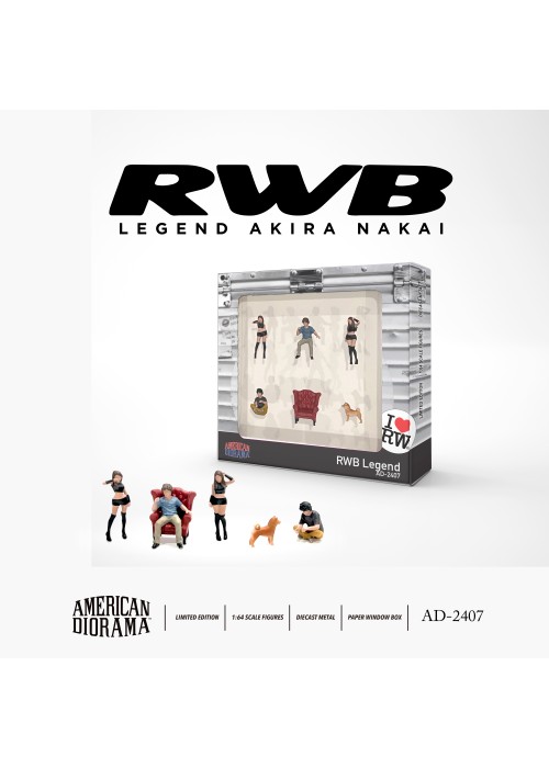 American Diorama 1:64  Diecast Figure - RWB Legend AD-2407 (NON-DISCOUNT ITEM)