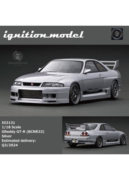 IG 18 GReddy GT-R (BCNR33) Silver IG3131 (NON-DISCOUNT ITEM)