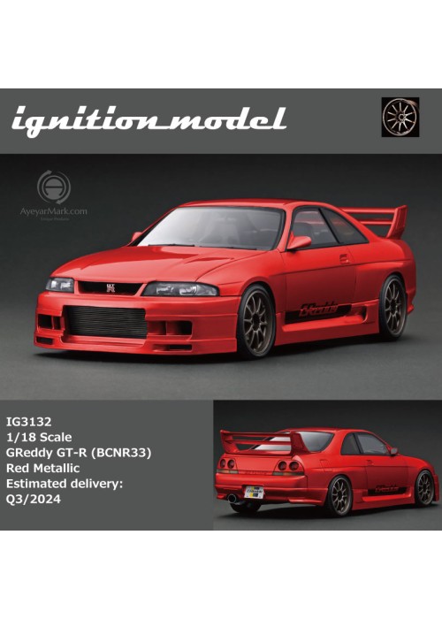 IG 18 GReddy GT-R (BCNR33) Red Metallic IG3132 (NON-DISCOUNT ITEM)