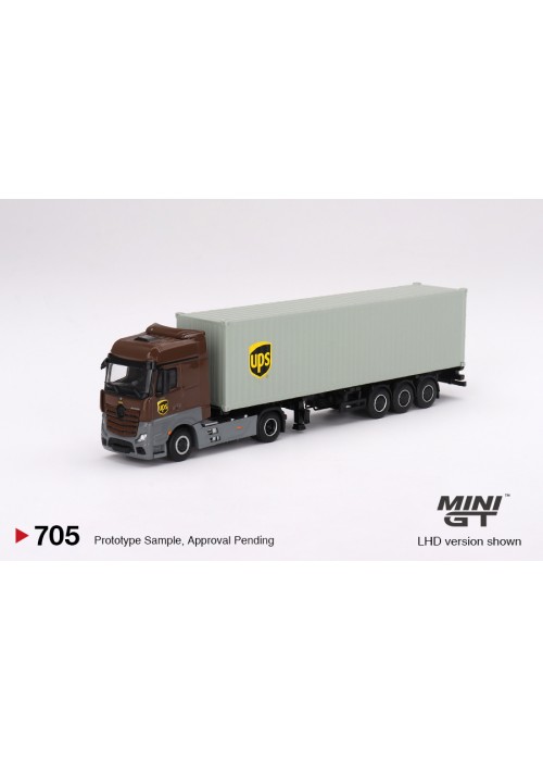 MINI GT (1:64) Mercedes-Benz Actros w/ 40 Ft Container MGT00705-L (NON-DISCOUNT ITEM)