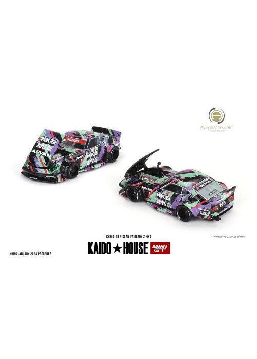Kaido House + MINIGT Nissan Fairlady Z HKS KHMG118 (NON-DISCOUNT ITEM)
