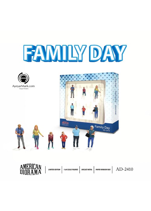 American Diorama 1:64 Figure - Family Day AD-2410 (NON-DISCOUNT ITEM)