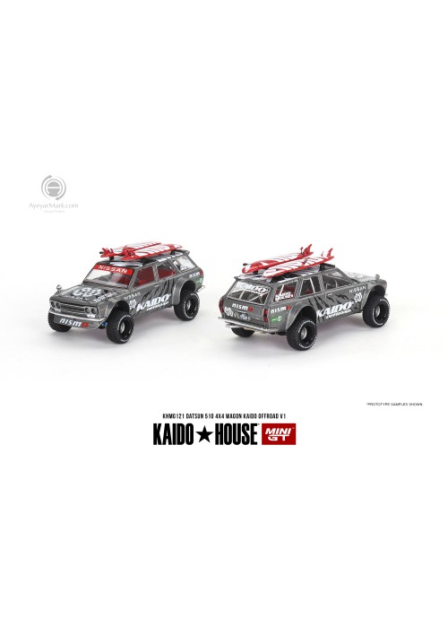 Kaido House + MINIGT Datsun KAIDO 510 Wagon 4x4 Kaido Offroad V1 KHMG121 (NON-DISCOUNT ITEM)
