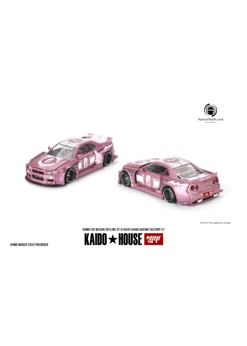 Kaido House + MINIGT Nissan Skyline GT-R (R34) KAIDO RACING FACTORY V1 KHMG128 (NON-DISCOUNT ITEM)