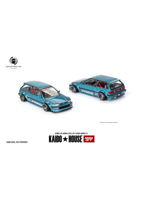 Kaido House + MINIGT Honda Civic (EF) Kaido Works V1 KHMG126 (NON-DISCOUNT ITEM)