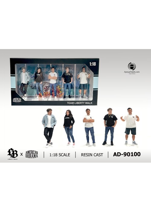 American Diorama 1:18 Team Liberty Walk (Resin) AD-90100 (NON-DISCOUNT ITEM)