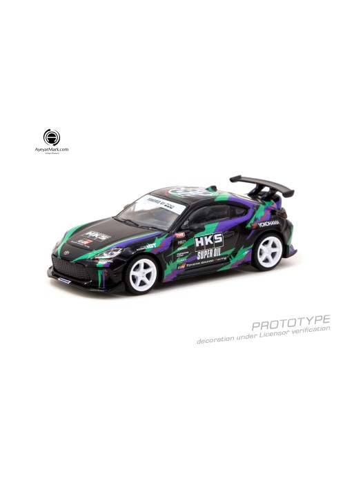 Tarmac Works 1:64 HKS Toyota GR86 Black T64G-038-BK (NON-DISCOUNT ITEM)