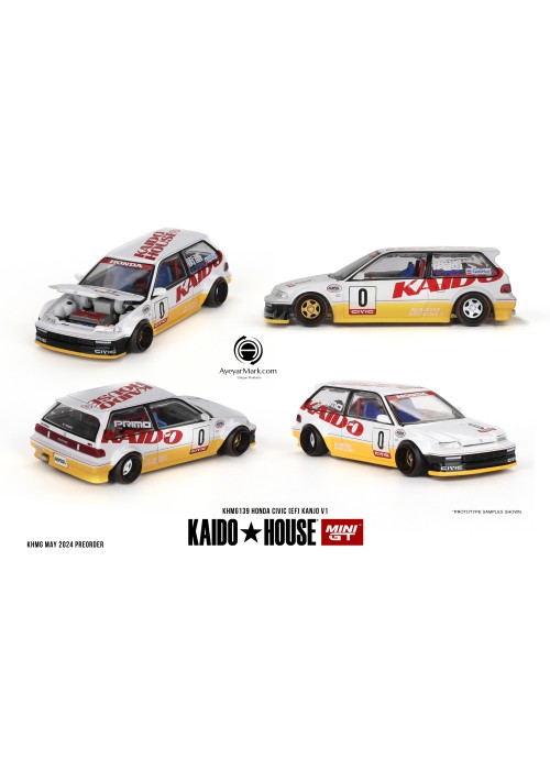 Kaido House + MINIGT Honda Civic (EF) Kanjo V1 KHMG139 (NON-DISCOUNT ITEM)