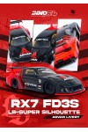 INNO 1:64 LBWK Mazda RX7 (FD3S) LB-SUPER SILHOUETTE ADVAN LIVERY IN64-LBWK-RX7-05
