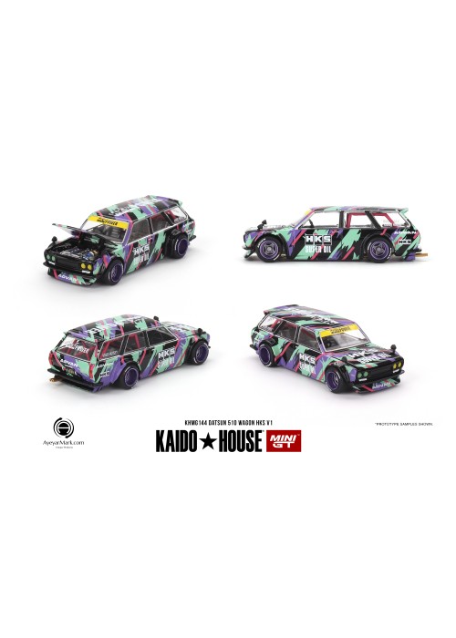 Kaido House + MINIGT Datsun KAIDO 510 Wagon HKS V1 KHMG144