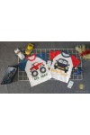 ကလေးချည်သားအင်္ကျီ တီရှုပ် Cotton T shirt for baby kids Dinosaur design AYA193
