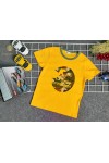 ကလေးချည်သားအင်္ကျီ တီရှုပ် Cotton T shirt for baby kids Dinosaur design AYA212