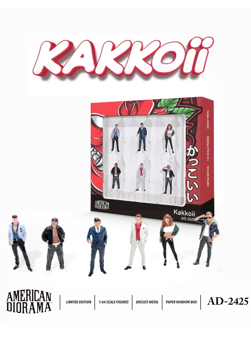 American Diorama Figures Set – Kakkoii AD-2425MJ Diecast Metal (1:64)