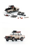 BM Creations Toyota 1980 Hilux N60, N70 -Matte Rusting (White)(RHD) 64B0358 (1:64)