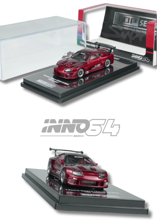 NNO64 Toyota Supra A80 Top Secret Red IN64-A80TS-RED (1:64) Diecast Model Car Collectible