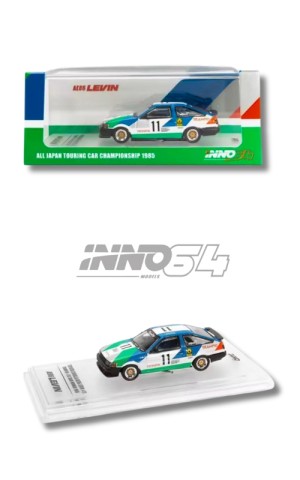 INNO64 Toyota Corolla Levin AE86 #11 "Trampo" JTCC 1985 IN64-AE86-11TR85 (1:64)
