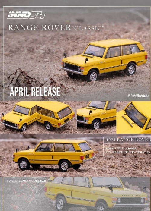 INNO64 Range Rover "Classic" RHD Sanglow Yellow IN64-RRC-SGYL (1:64)