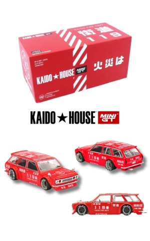 Kaido House x MINI GT Datsun 510 Wagon FIRE V1 KHMG020 (1:64) Kaido House x MINI GT Datsun 510 Wagon FIRE V1 KHMG020 (1:64)