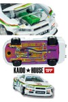 Kaido House x MINI GT Nissan Skyline GT-R R34 The Grasshopper V1 KHMG167-CH (1:64) Diecast Model Car Collectible