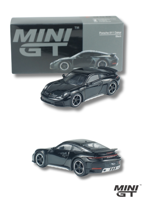MINI GT Porsche 911 Dakar Black MGT00958-CH (1:64) Diecast Model Car Collectible