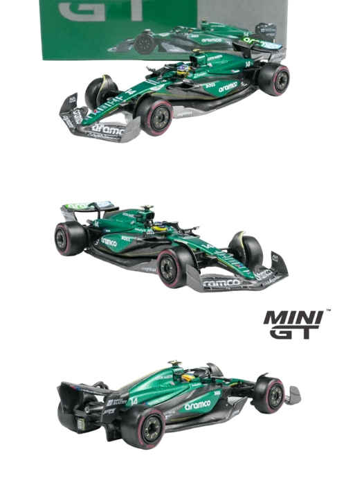 MINI GT Aston Martin AMR24 #14 Fernando Alonso 2024 MGT00999-CH (1:64) Diecast Model Car Collectible MINI GT Aston Martin AMR24 #14 Fernando Alonso 2024 MGT00999-CH (1:64) Diecast Model Car Collectible