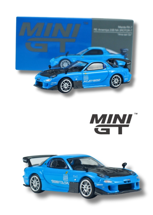 MINI GT Mazda RX-7 RE-Amemiya 20B NA 3ROTOR-7 “Ama-san Go” MGT01046-CH (1:64)