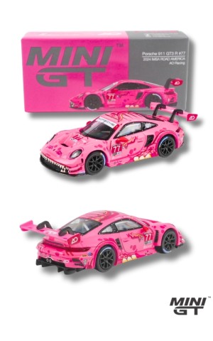 MINI GT Porsche 911 GT3 R #77 AO Racing 2024 IMSA Road America MGT01052-CH (1:64) Diecast Model Car Collectible MINI GT Porsche 911 GT3 R #77 AO Racing 2024 IMSA Road America MGT01052-CH (1:64) Diecast Model Car Collectible