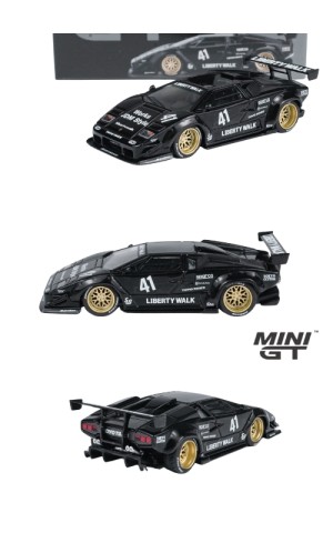MINI GT Lamborghini Countach LB-WORKS Black MGT01081-CH (1:64) Diecast Model Car Collectible MINI GT Lamborghini Countach LB-WORKS Black MGT01081-CH (1:64) Diecast Model Car Collectible