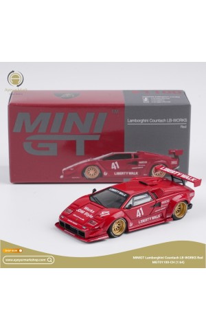 MINI GT Lamborghini Countach LB-WORKS Red MGT01100-CH (1:64) Diecast Model Car Collectible MINI GT Lamborghini Countach LB-WORKS Red MGT01100-CH (1:64) Diecast Model Car Collectible