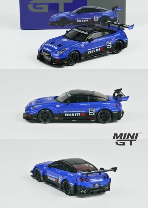 MINI GT LB-Silhouette Works GT Nissan 35GT-RR Ver.2 Blue MGT01124-CH (1:64) Box Version Diecast Model Car Collectible MINI GT LB-Silhouette Works GT Nissan 35GT-RR Ver.2 Blue MGT01124-CH (1:64) Box Version Diecast Model Car Collectible
