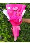 ရေမွှေးနှင်းဆီ ပန်းခြောက် ပန်းစည်း Artificial Flowers Bouquet ATFB100