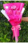 ရေမွှေးနှင်းဆီ ပန်းခြောက် ပန်းစည်း Artificial Flowers Bouquet ATFB100