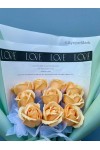 ရေမွှေးနှင်းဆီ ပန်းခြောက် ပန်းစည်း Artificial Flowers Bouquet 10 Roses ATFB111