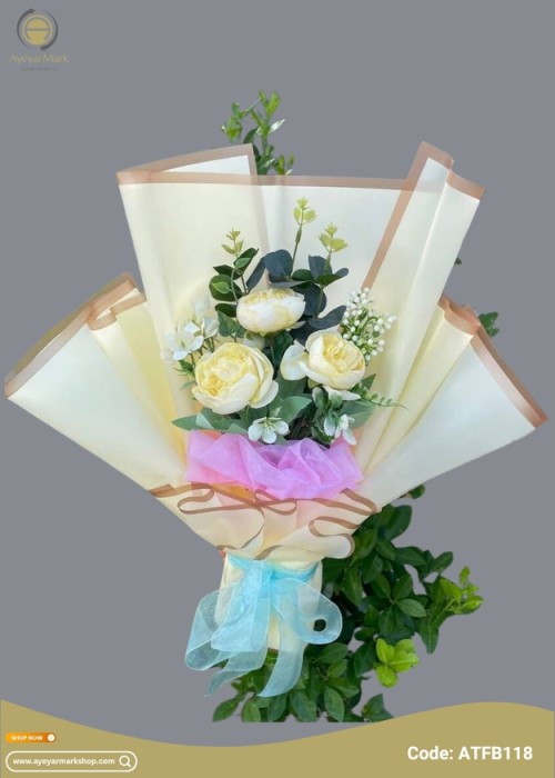 ပန်းအစုံ ပန်းခြောက်ပန်းစည်း Assorted Artificial Flower Bouquet ATFB118bbb