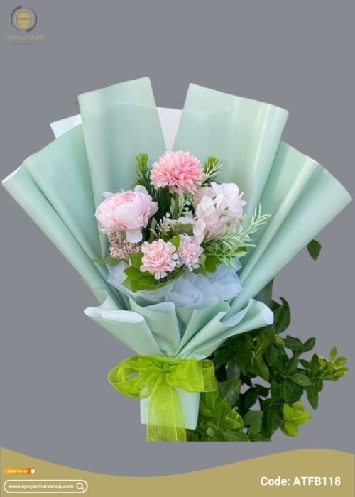 ပန်းအစုံ ပန်းခြောက်ပန်းစည်း Assorted Artificial Flower Bouquet ATFB118bb