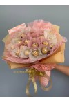 ချောကလပ် ပန်းစည်း Chocolate Flower Bouquet with 30 pcs Chocolate CCLFB100