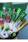 ချောကလပ် ပန်းစည်း Chocolate Flower Bouquet with Kitkat and Milo CCLFB103