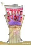 ချောကလပ် ပန်းစည်း Chocolate Flower Bouquet with 10 Kit Kat CCLFB116b