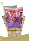 ချောကလပ် ပန်းစည်း Chocolate Flower Bouquet with 10 Kit Kat CCLFB116b