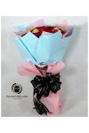 နှင်းဆီပန်း ပန်းစည်း Fresh Flower Bouquet approx 50 roses with 8 chocolate balls FFB143